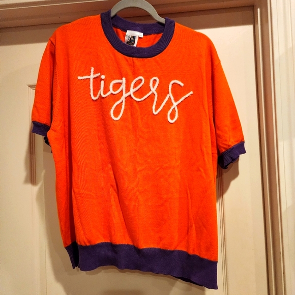 QUEEN OF SPARKLES Tops - Queen of Sparkles Clemson Tigers Sweater